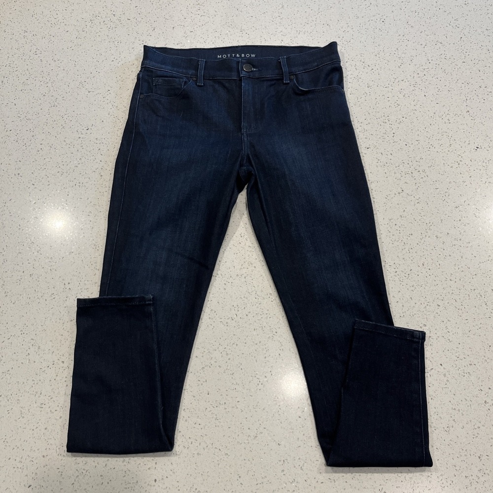 Mott and Bow Mid‎ Rise Skinny Jeans Dark Wash W27 L28
